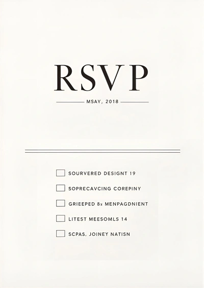 RSVP Card Printing in Witham