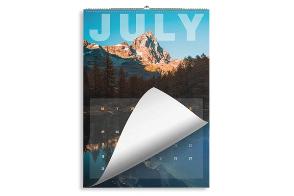  A Size Short Edge Wall Calendar